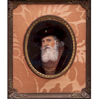 A Miniature Portrait Depicting a Gentleman, 19th Century