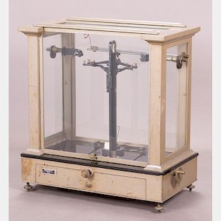 A Magnetically Damped Chainomatic Balance by Christian Becker, Mid-20th Century,