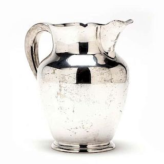 A Sterling Silver Water Pitcher by S. Kirk & Son 