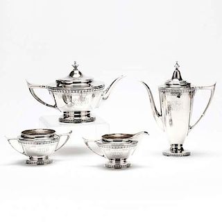 Durgin Sterling Silver Tea & Demitasse Service 