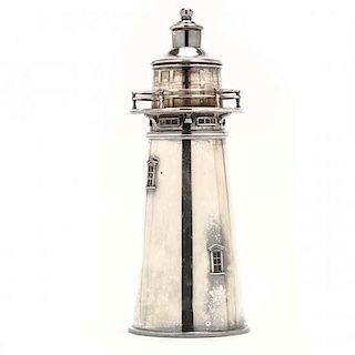International Silver Co. Boston Lighthouse Cocktail Shaker  