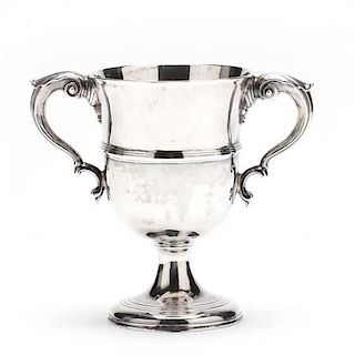 A Georgian Irish Silver Two-Handled Cup 