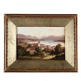 A Grand Tour Souvenir Painting of Lake Lucerne 