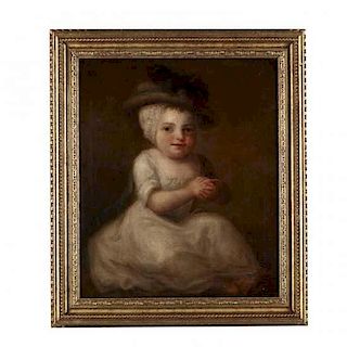 Continental School Portrait of a Young Child, 18th Century 