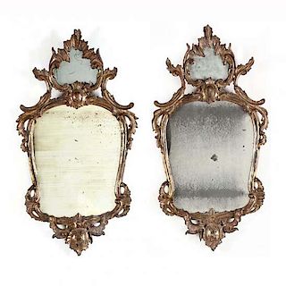 Pair of French Rococo Girandole Mirrors 