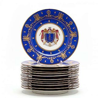 Set of Twelve Napoleonic Era Plates  