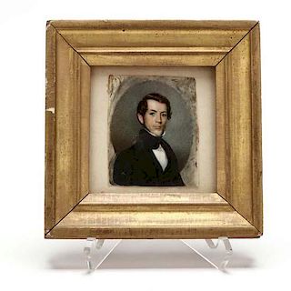 Portrait Miniature of a Gentleman, 19th Century 