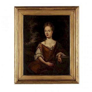 English School Portrait of a Lady, 17th Century 