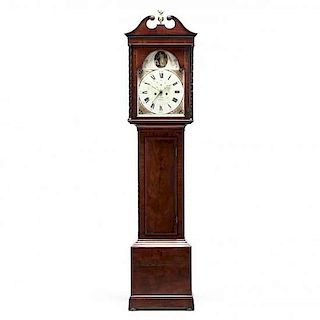 John Law Beith, Inlaid Tall Case Clock 