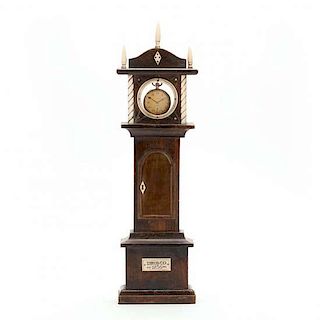Antique Miniature Tall Case Clock with Whaling History 