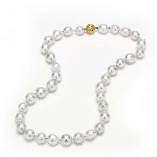 South Sea Cultured Pearl Necklace with 18KT Milkyway Ball Clasp, Barbara Heinrich 