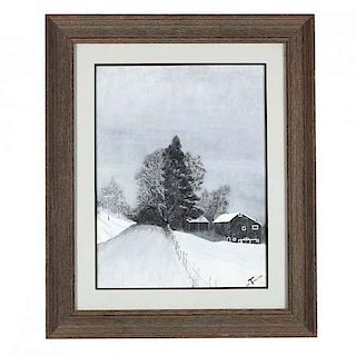 Bob Timberlake (NC, b. 1937),Snow in Cedar 