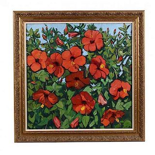 Jane Peterson (1876-1965), Hibiscus Flowers 