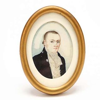 Portrait Miniature of William Giles (NC, 1773-1812) 