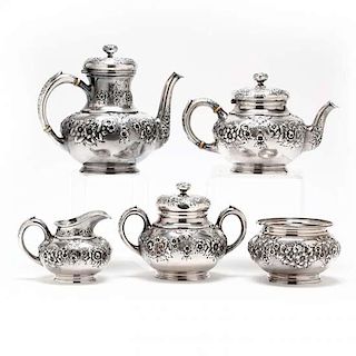 The Giles Family Sterling Silver Tea & Coffee Service 