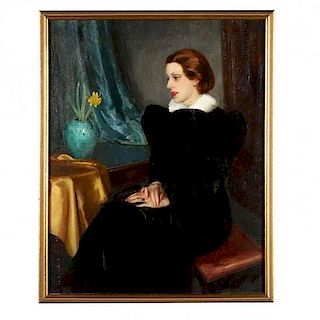 Stephen Csoka (NY, 1897-1989), Portrait of a Woman 