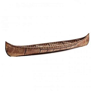 Henri Vaillancourt, Maine, Custom Birch Bark Canoe 