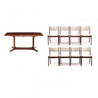 Scandinavian Woodworkers Modern Table and Chairs 