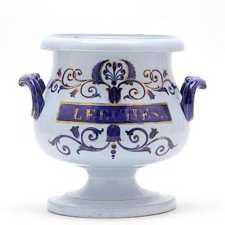 English Porcelain Leech Jar 