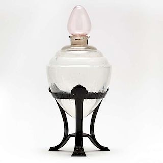 An Art Deco Drugstore Glass Show Globe 
