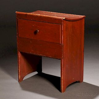 Shaker Red-painted Pine Loom Bench