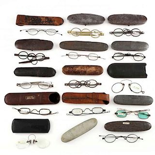 Group of Antique Eyeglasses 