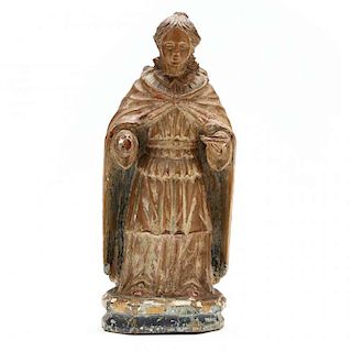 Carved Wooden Statue of St. Lucy 