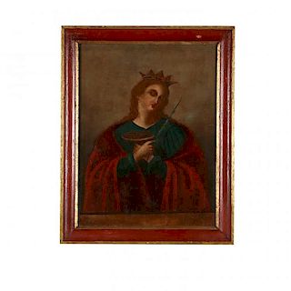 Saint Lucy Chromolithograph 