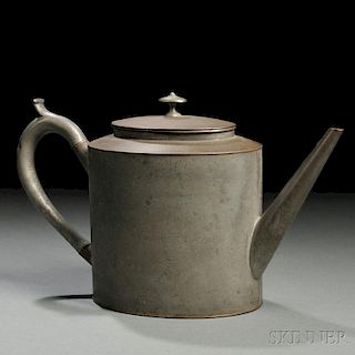 Shaker Tin and Pewter Teapot