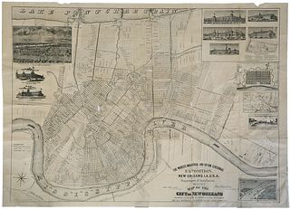 New Orleans 1884-1885 Cotton Exposition Map, "The World’s Industrial And Cotton Centennial Exposition, New Orleans, LA., U. S. A. Department of Instal