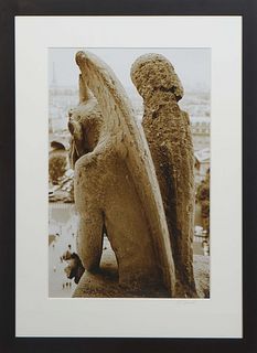 Lisa Conrad (California/New Orleans, 1965-), "Notre Dame I," 2004, sepia print, edition 3/100, signed in pencil on mat lower right, signed and dated e