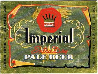 1947 Imperial Extra Dry Pale Beer 11oz Label WS21-15 Los Angeles, California