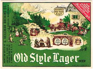 1945 Old Style Lager Beer 12oz Label WI215-39 La Crosse, Wisconsin