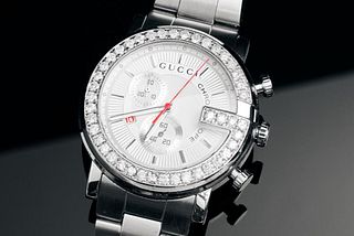 Gucci Chronoscope Diamond Wristwatch