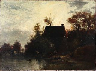 Charles Henry Miller, Oil on Canvas, Landscape