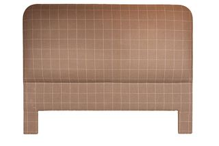 Modern Beige Flannel Upholstered Headboard