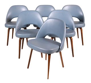 Six Eero Saarinen for Knoll Dining Chairs