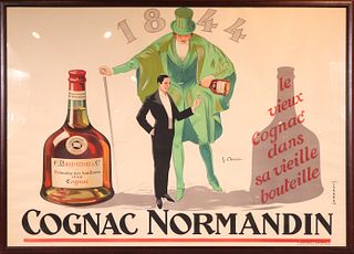French Cognac Normandin Advertisement