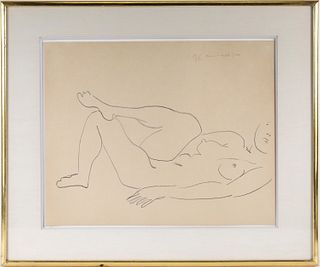 Henri Matisse "Reclining Woman with Partial Face"