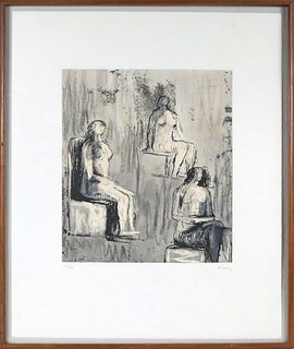 Henry Moore, Three Seated Figures
