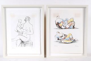 Henry Moore, Two Lithographs