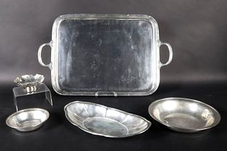 Valdi Silver Plated Double Handled Tray