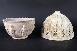 Two Sassanian Pottery Pieces