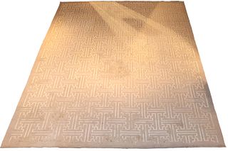 Modern Beige and Tan Geometric Carpet