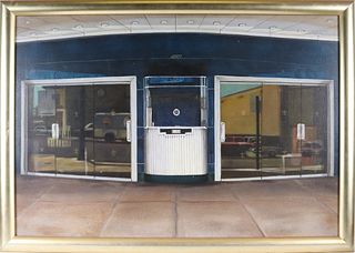 Pat Cole, Oil on Canvas, "Theater Front"
