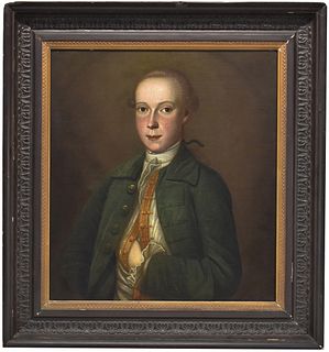 Oil on Canvas, Portrait of a Boy in Green Coat