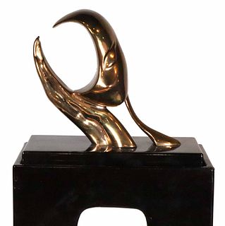 George Charpentier, "The Sleep", Abstract Bronze