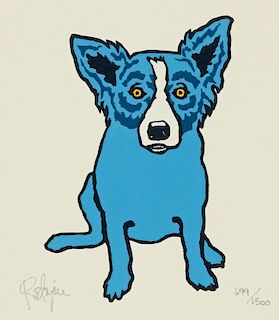 George Rodrigue (American, 1944-2013) "Blue Dog"