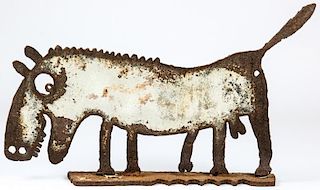 Folk Art Cut Steel Alpha Dog