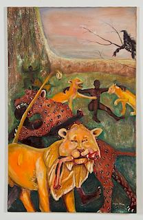 Roger Rice (b. 1958) "Lion's Den", 1992